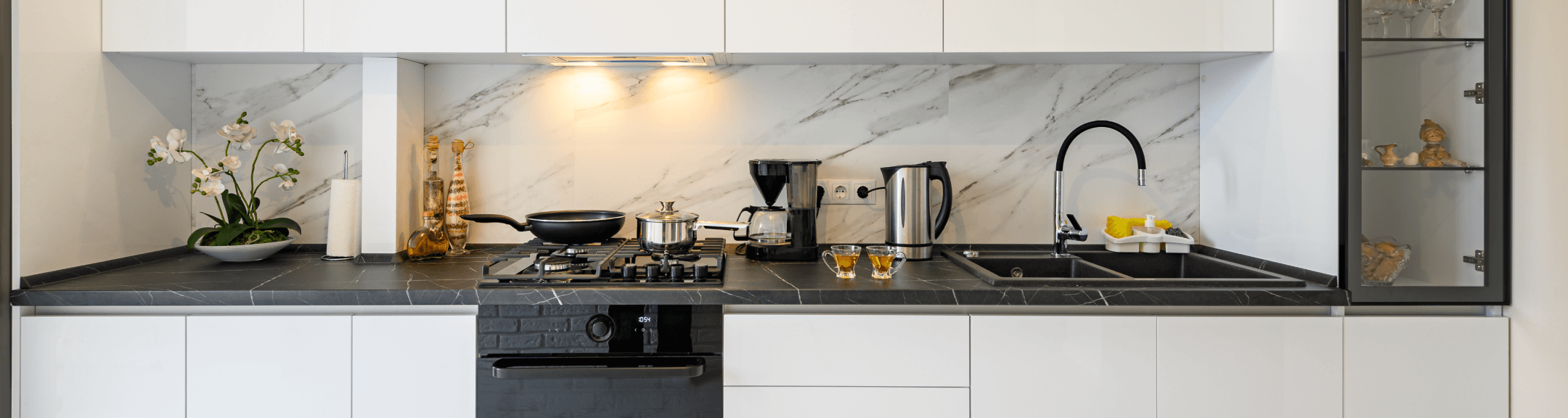 Modern Modular Kitchen Design in Kolkata with Island Counter and Storage